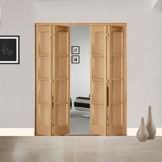 4 Leaf Oak Bardsley 4 Panel Bi-Folding Set