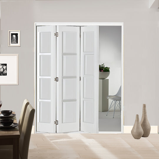 3 Leaf White Bardsley 4 Panel Bi-Folding Set