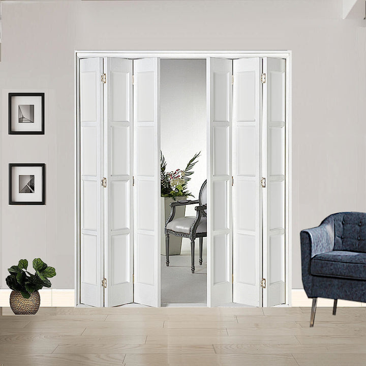 6 Leaf White Bardsley 4 Panel Bi-Folding Set