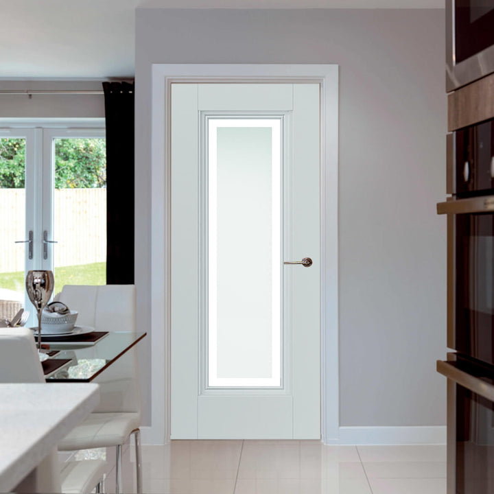 Belton Obscure Glazed Internal Door with Decorative Beading
