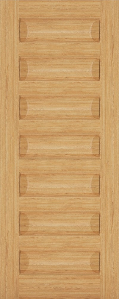 Biarritz Oak 7 Panel Fire Door