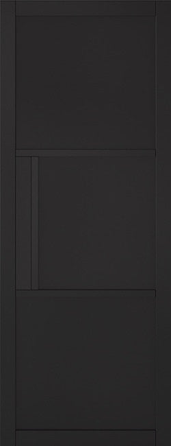 Tribeca Black Door with Top Hung Sliding Track