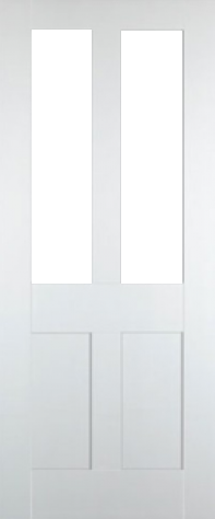 Bristol White 2L Clear Glazed Internal Door