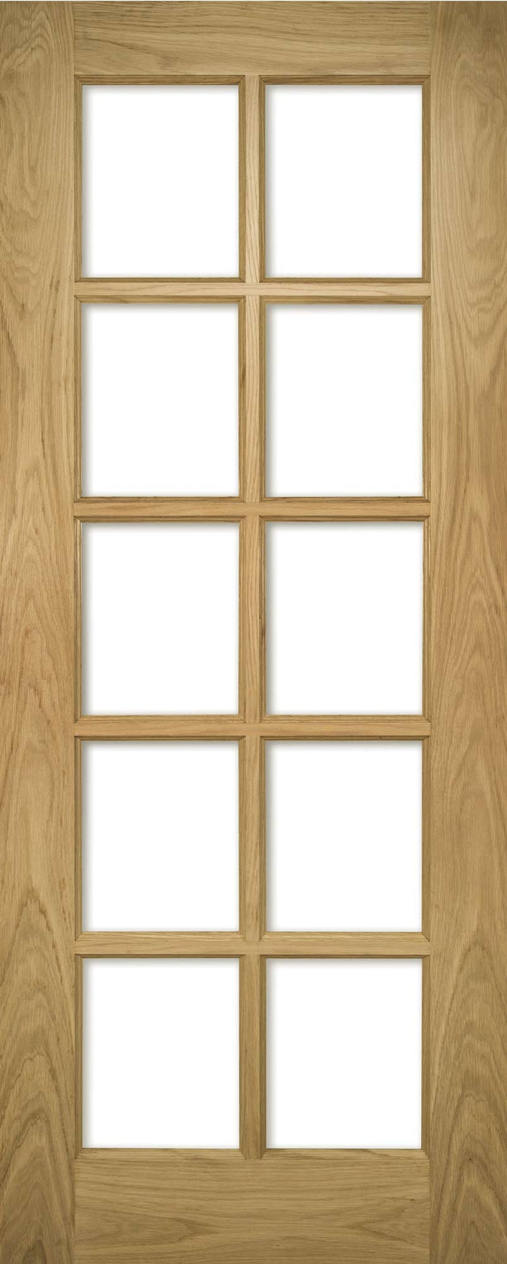 Oak Bristol Internal Door with Clear Bevelled Glass