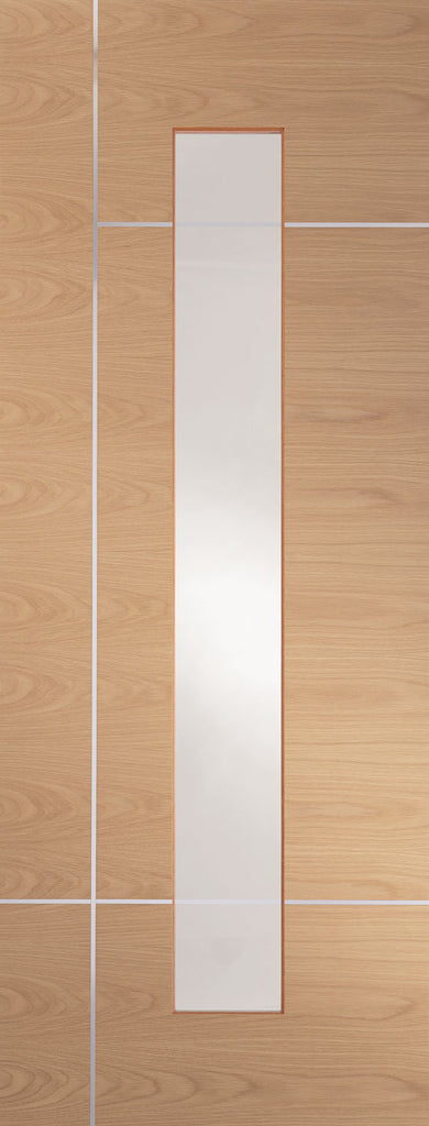 CLEARANCE Caserta Oak Glazed Internal Door 