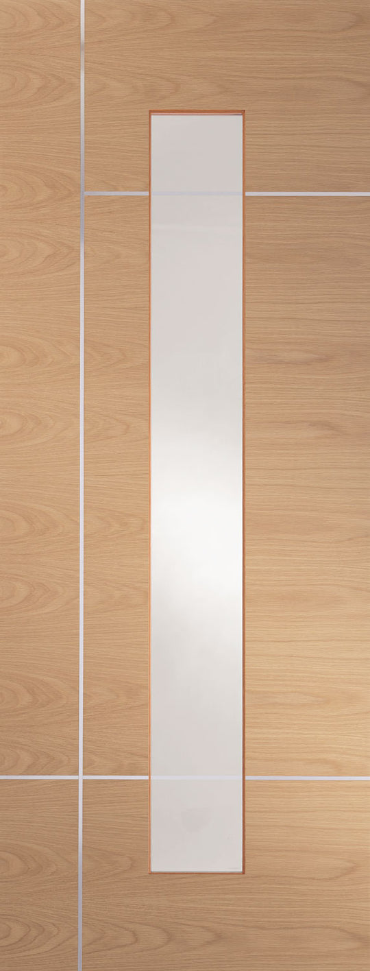 CLEARANCE Caserta Oak Glazed Internal Door