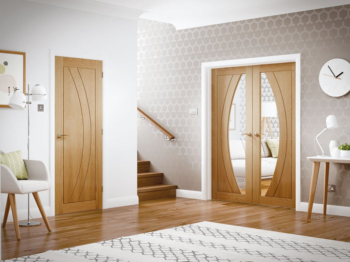 Salerno Oak Double Sliding Door System