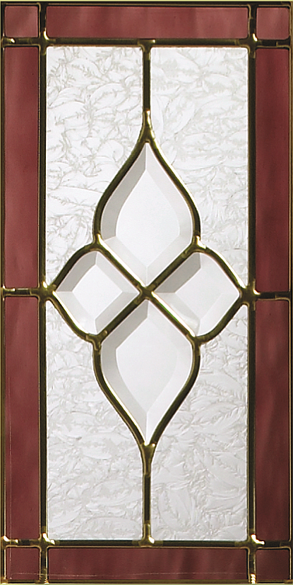 Chancery Onyx Tri-Glazed External Oak Door Glass Image