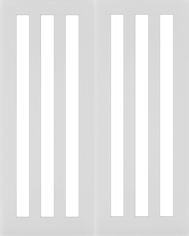 Chester Clear Glazed White Door Pair