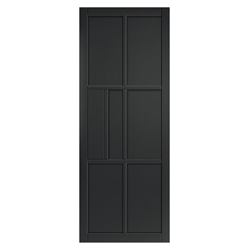 Black Civic 6P Industrial Style Door Fully Finished
