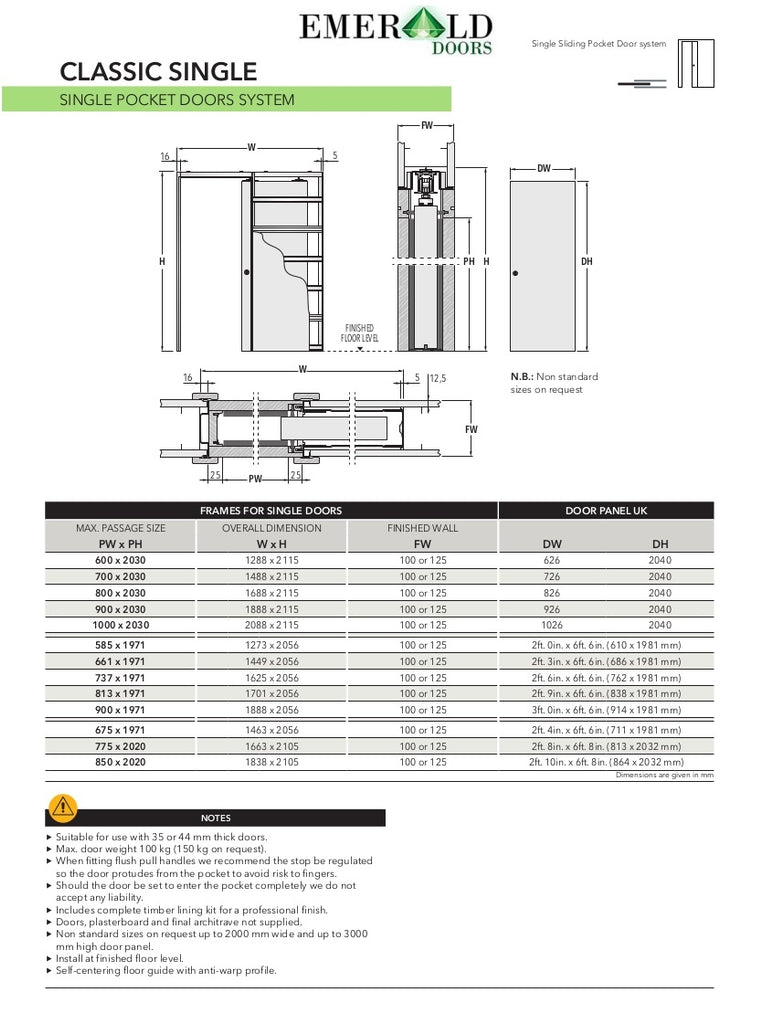 Black 3L Tinted Glazed Pocket Door Set