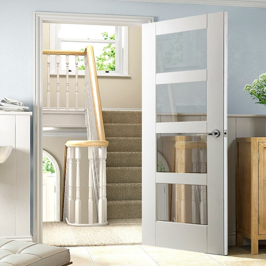 White Shaker 4L Clear Glazed