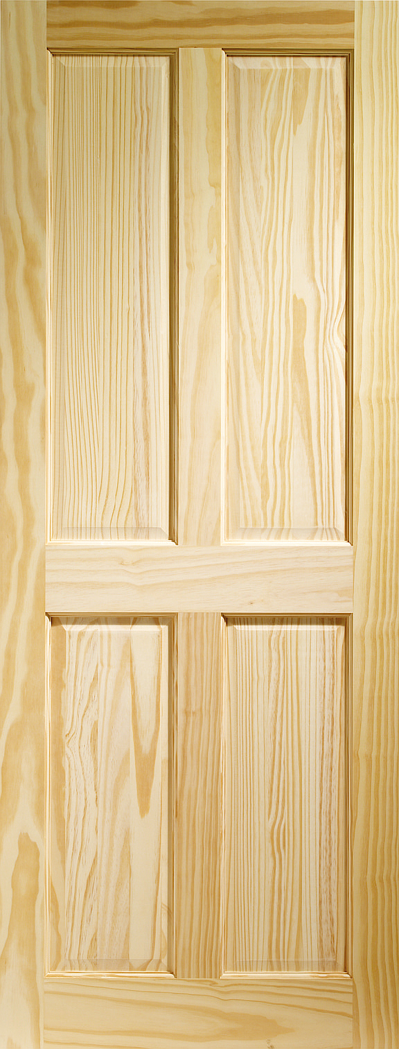 Clear Pine Victorian 4 Panel Fire Door