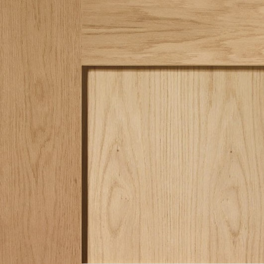 Oak Pattern 10 Offset French Doors with Demi Panel 