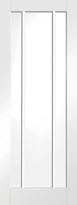 White Worcester Glazed Fire Door
