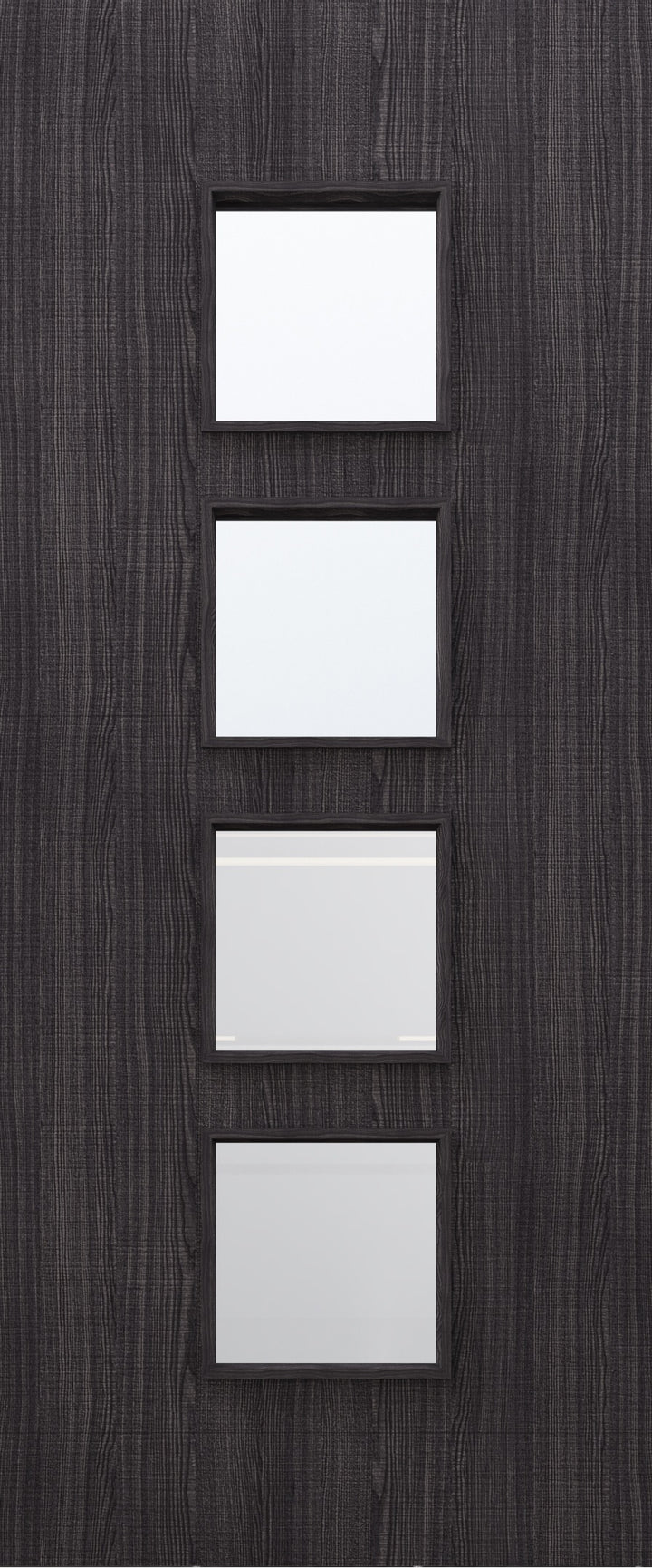 Custom Made Ash Dark Grey Flush Glazed Internal Door DGA9