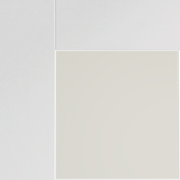 Pattern 10 with Obscure Glass Corner Door Profile White Primed