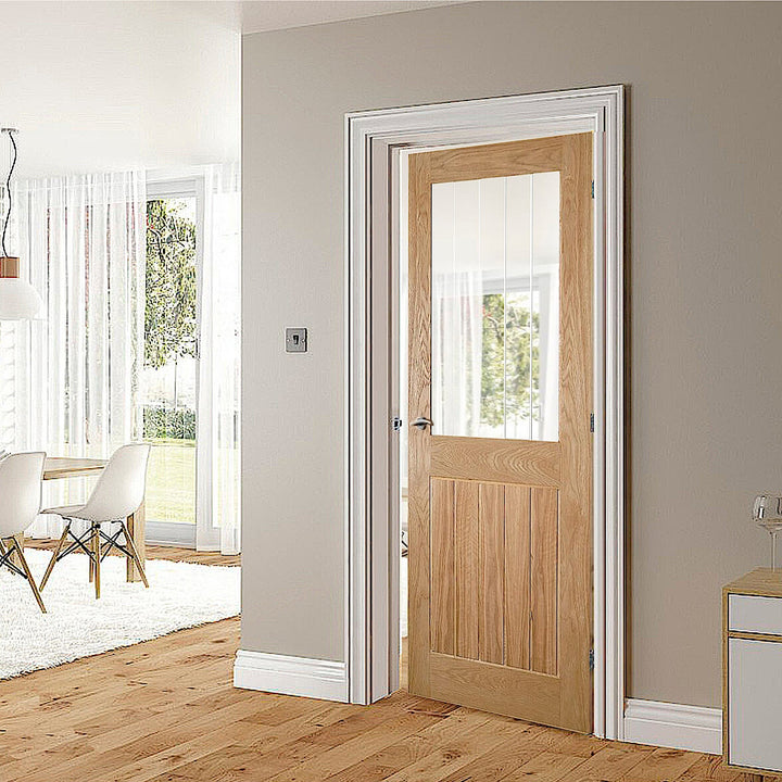 Ely Glazed Oak 1P Internal Door 