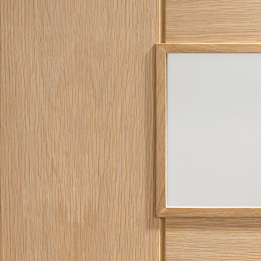 Messina Pre-Finished Oak with Clear Glass Small Image