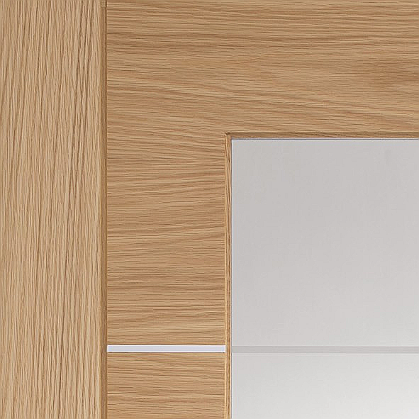 Portici Oak with Clear Etched Glass