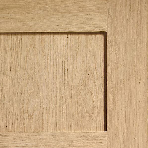 Shaker Bi-Fold Unfinished Oak Small Image