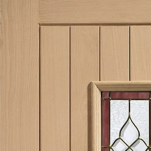 Chancery Onyx Tri-Glazed External Oak Door Corner Profile