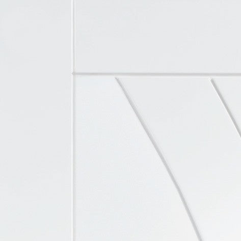 Salerno White Double Sliding Door System