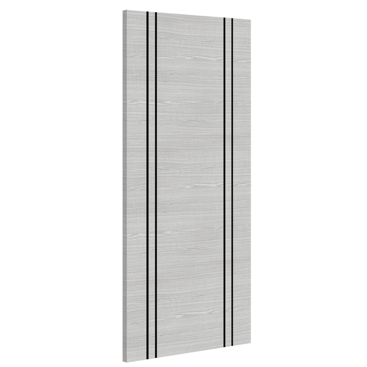 Flush Light Grey Ash Vertical Inlay Room Divider