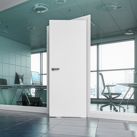 Flush White Primed Fire Door FD30