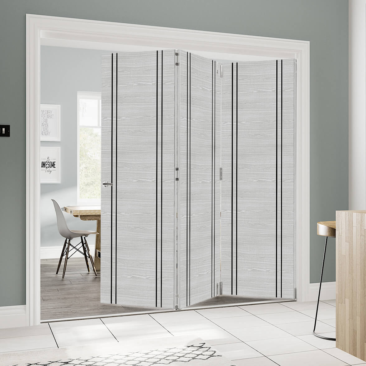 Flush Light Grey Ash Vertical Inlay Room Divider Flush Inlay Room Dividers Emerald Doors
