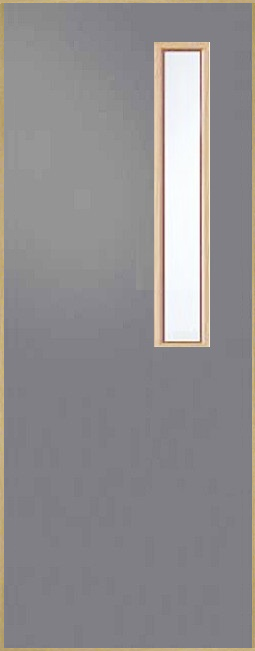 Dark Grey Laminate Glazed Bespoke Fire Door FD60