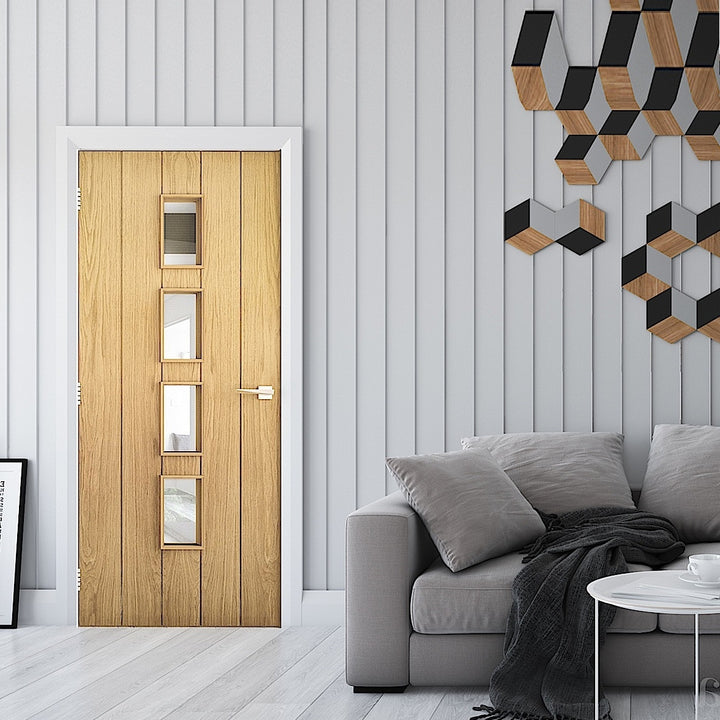 Galway Oak Glazed Internal Door 
