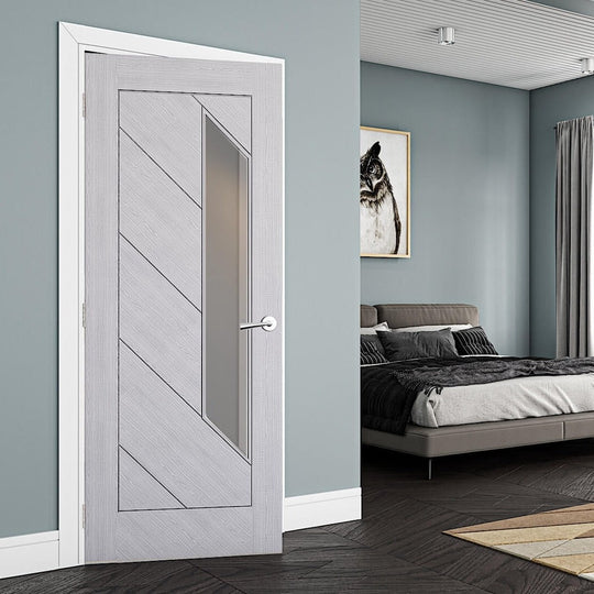 Torino Light Grey Ash Glazed Door