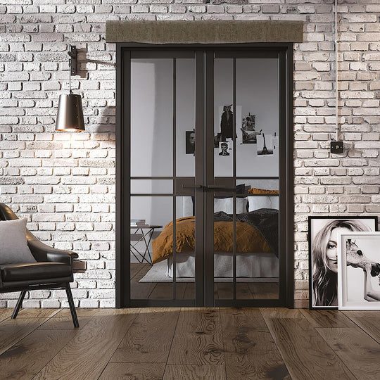 Black Greenwich W4 Room Divider