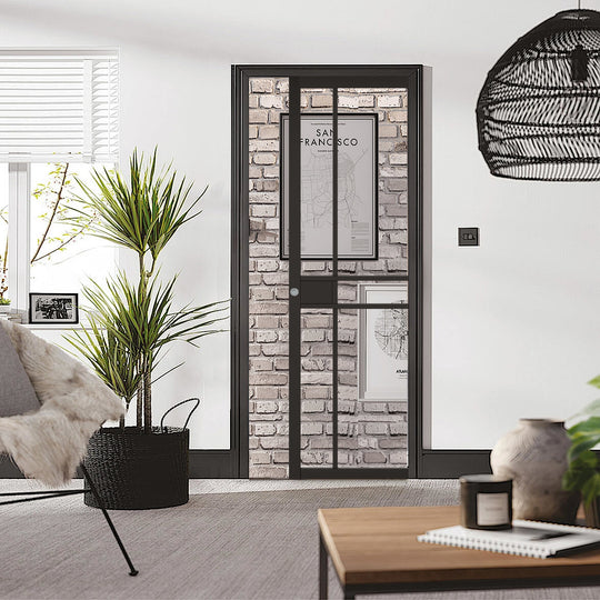 Greenwich Black Pocket Door System