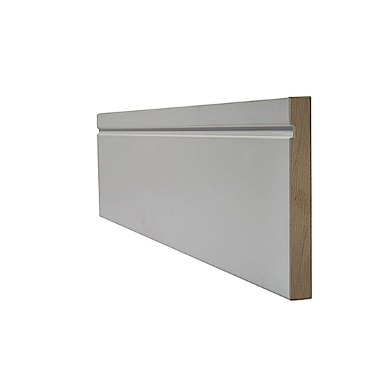 WHITE SKIRTING WITH SQUARE GROOVE