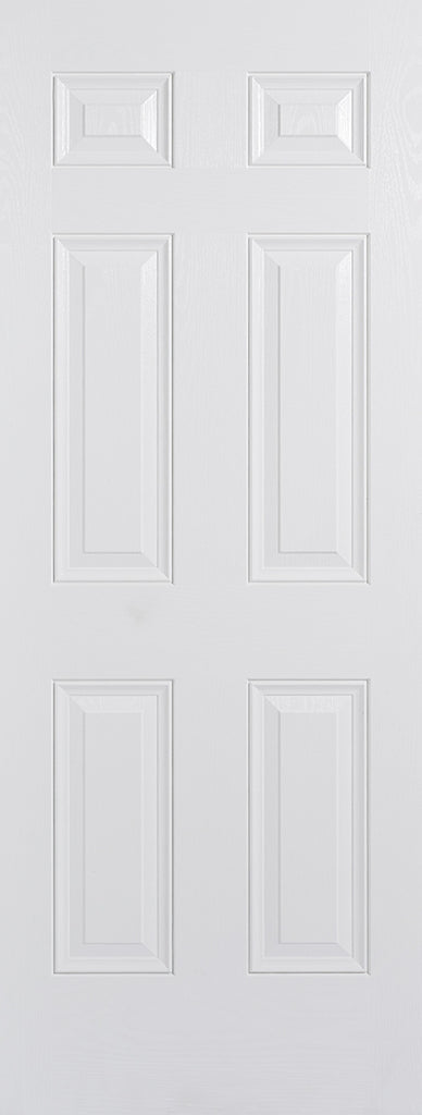 GRP 6 Panel White Composite External Door 