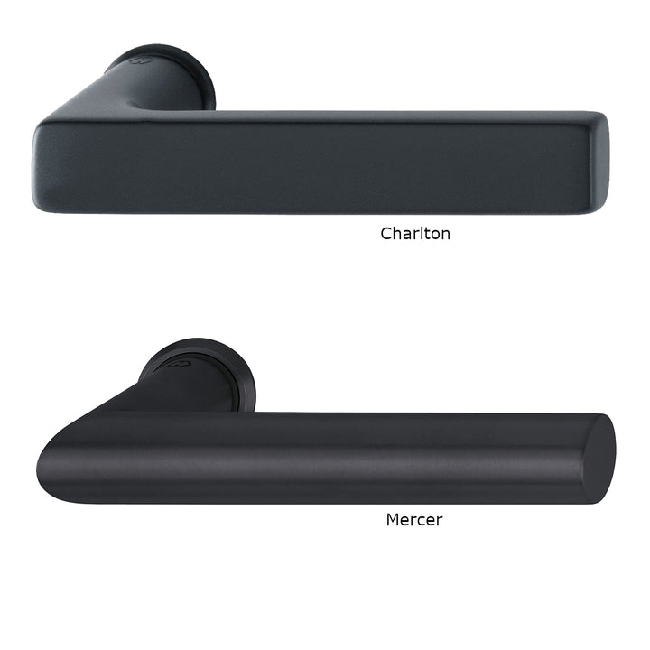 Black Chelsea 4L Clear Glazed Door Pair