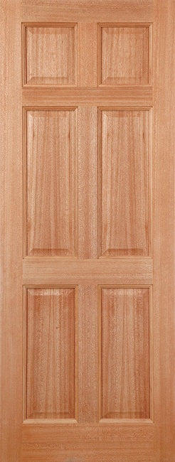 Colonial 6 Panel External Hardwood Door (M&T)