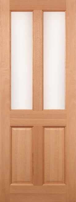 Hardwood Malton Obscure Double Glazed External Door 