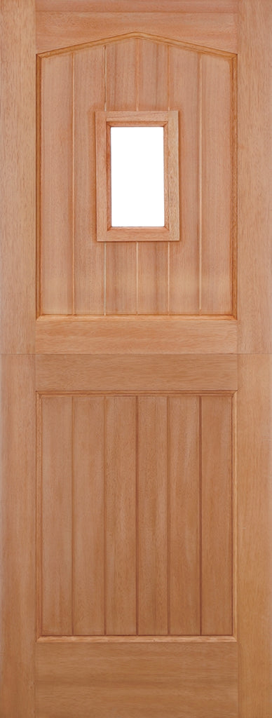 Barnburgh Unglazed Hardwood Stable Door with Curved Head M&T