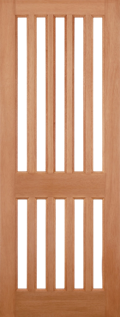 Windsor Hardwood External Door with Clear Glass 