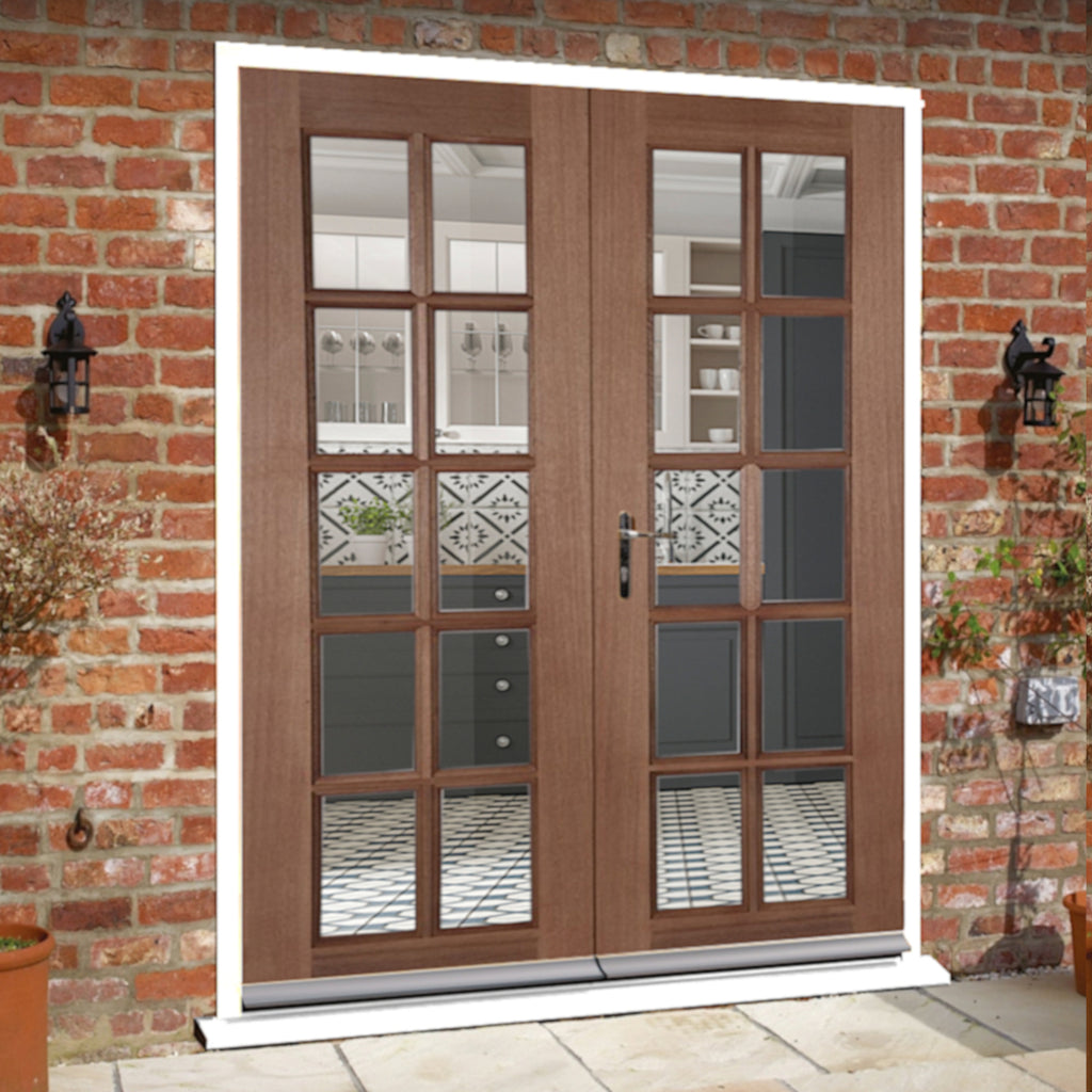 GTP Hardwood Unglazed External Door Pair