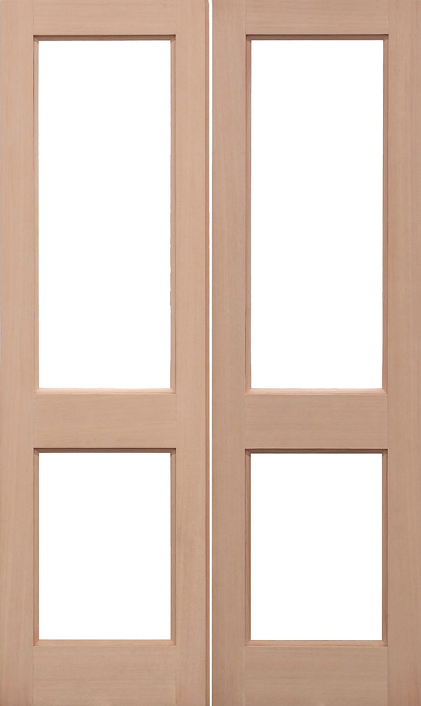 Hemlock 2XGG External French Doors Unglazed 