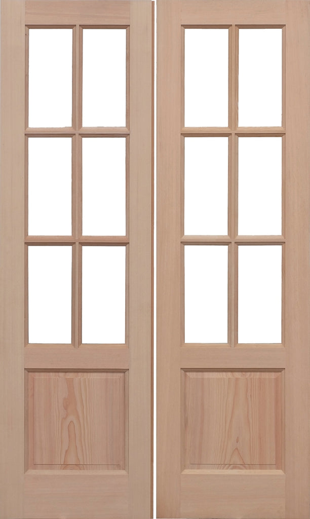 Hemlock GTP External French Doors Unglazed 