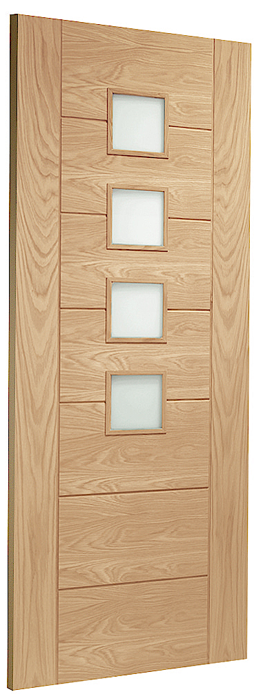 Palermo with Obscure Glass Fire Door Skewed Image