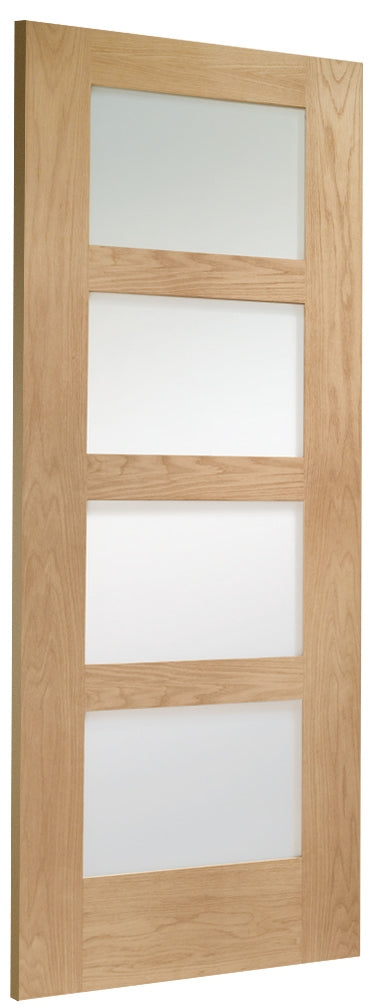 Oak Shaker 4 Light Room Divider with Matching Side Panels 
