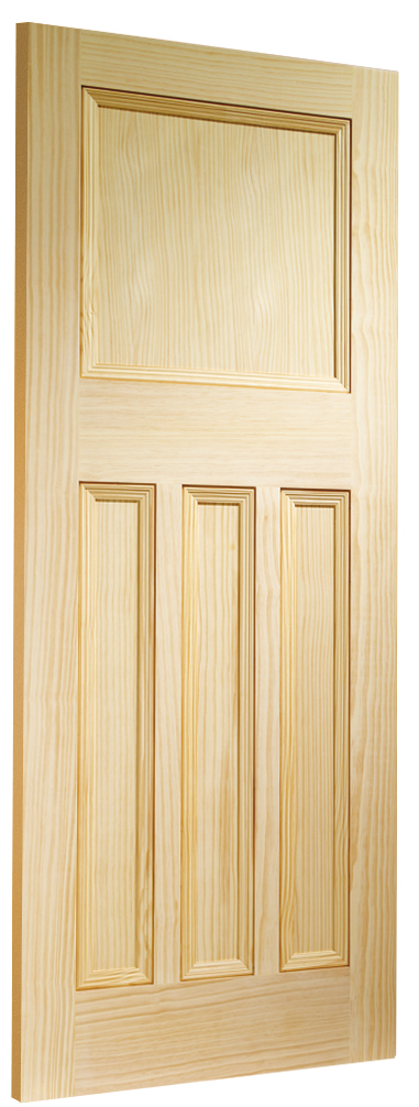 Vertical Grain Vine DX Pine Internal Door Skewed Image