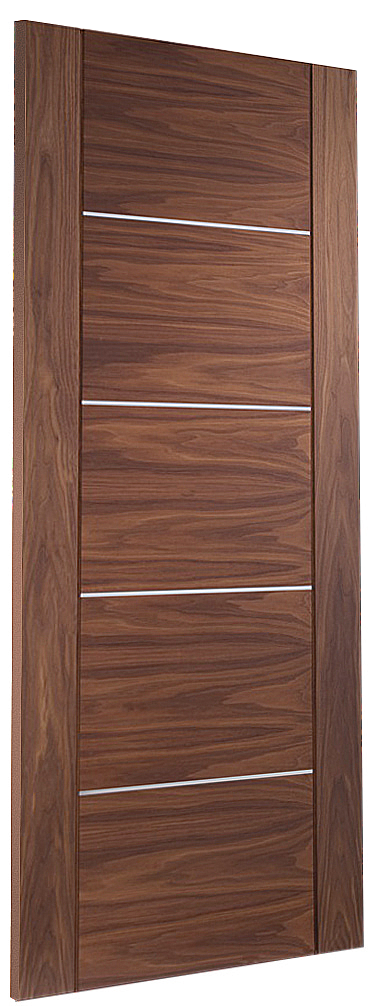 Portici Pre-Finished Walnut Fire Door