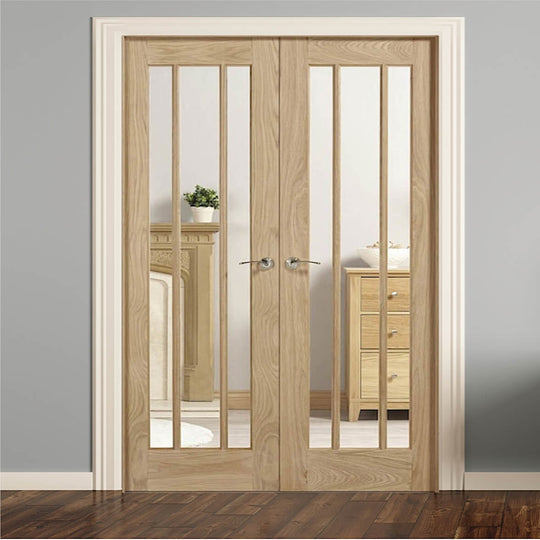 Lincoln Oak Room Divider W4
